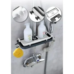 Suihkuhylly Linento Bathroom M-528, musta
