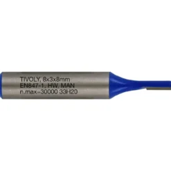 Suorajyrsin Tivoly, 3x8mm