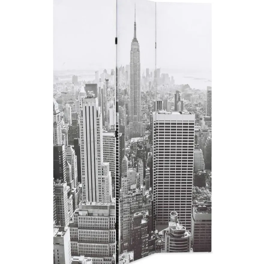 Taitettava tilanjakaja 120x170 cm new yorkin päivämaisema