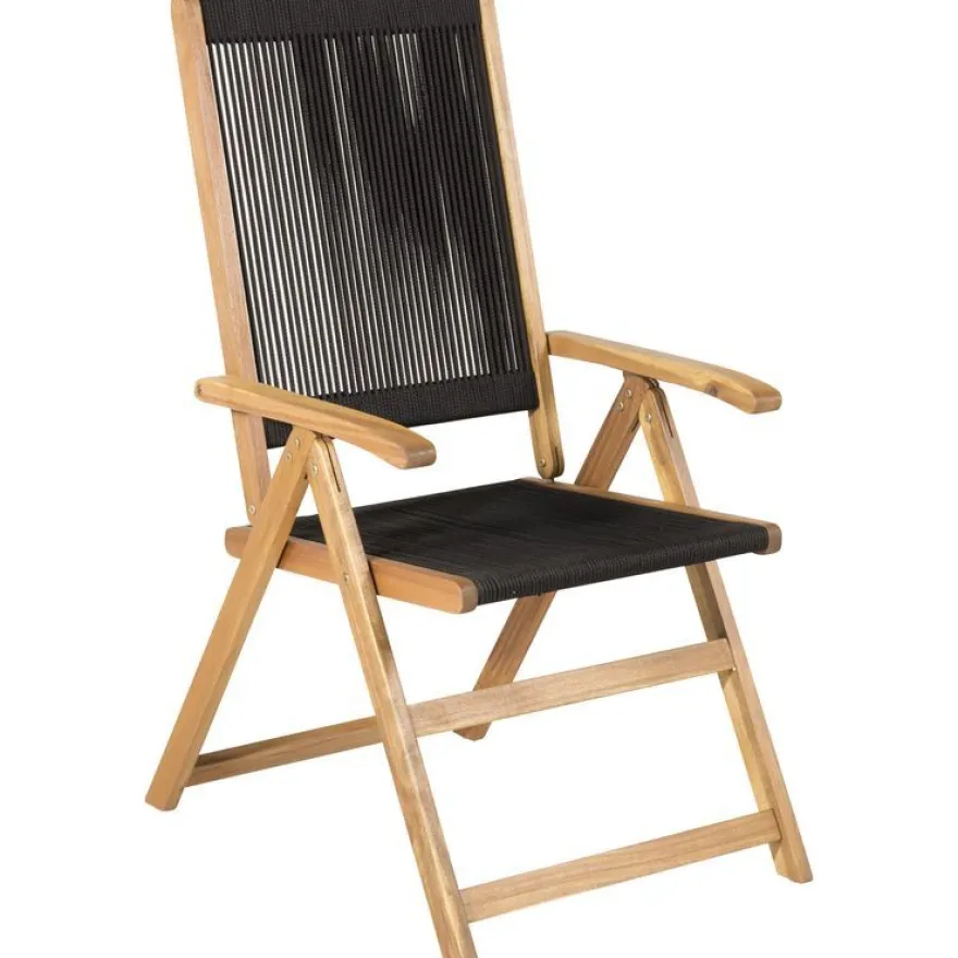 Taittotuoli Venture Home Little John, musta/akaasia