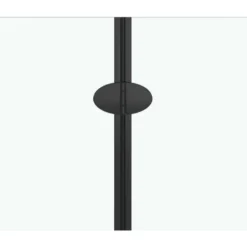 Taittuva suihkukaappi 3 paneelia ESG 130x138 cm musta