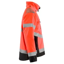 Talvitakki Blåkläder 4780 Highvis, huomiopunainen/musta