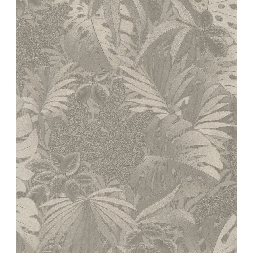 Tapetti Botanica 33301-33303, vinyylipinta, peikonlehti, palmu