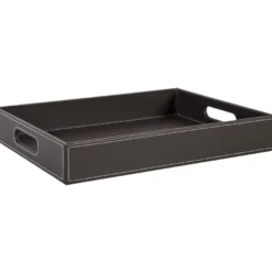 Tarjotin Home4You WALTER 30x40xK6 cm, tummanruskea