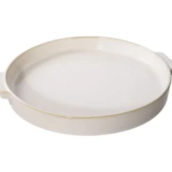 Tarjotin House Nordic Tray, ø37x 4.5cm, keramiikka, valkoinen