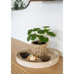 Tarjotin House Nordic Tray, ø37x 4.5cm, keramiikka, valkoinen