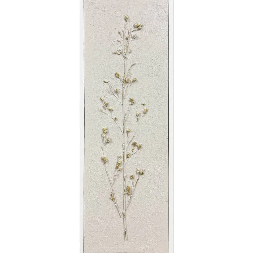 Taulu Eglo Living Alaminos 1, 33x93cm, valko-kulta