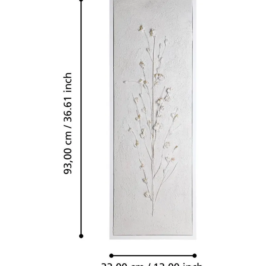 Taulu Eglo Living Alaminos 1, 33x93cm, valko-kulta