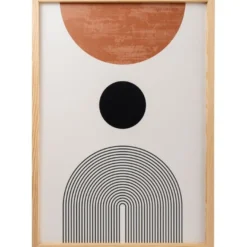 Taulusetti Linento Solar Lines, 50x70cm, ruskea