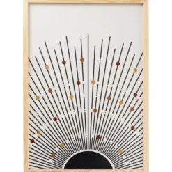 Taulusetti Linento Solar Lines, 50x70cm, ruskea