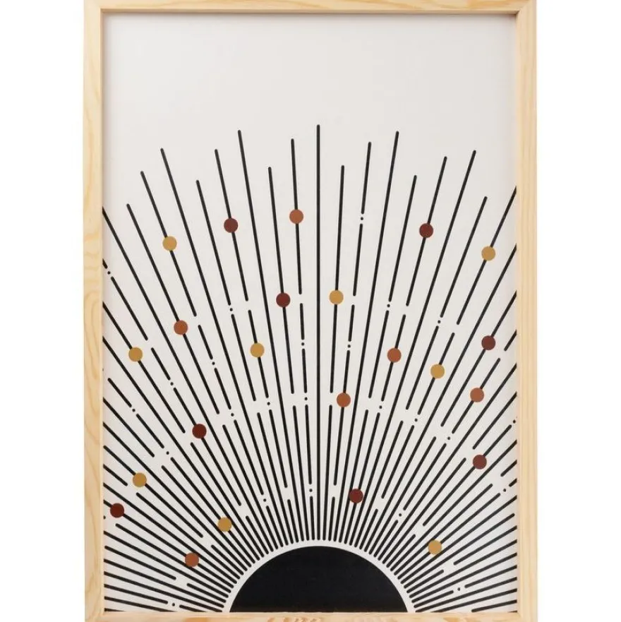 Taulusetti Linento Solar Lines, 50x70cm, ruskea
