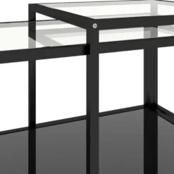 Teepöytäsarja 2-osainen, karkaistu lasi, eri värejä