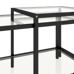 Teepöytäsarja 2-osainen, karkaistu lasi, eri värejä
