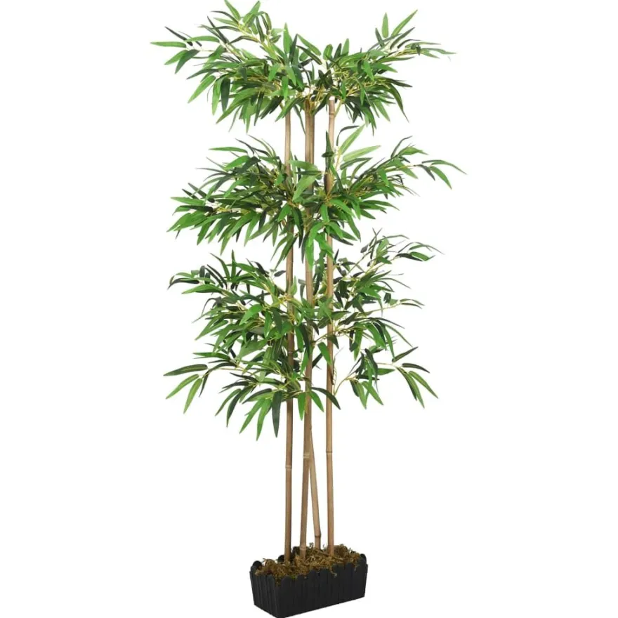 Tekokasvi bambupuu, 760 lehteä, 120 cm, vihreä