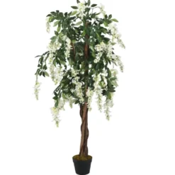 Tekokasvi sinisade 840 lehteä 120 cm vihreä ja valkoinen