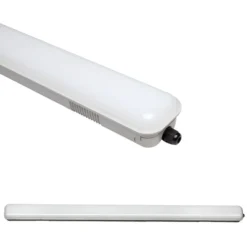 Teollisuusvalaisin Spectrum Limea LED SMD3528 18W 60cm 3000K IP65 85x600x73mm mattakalvo harmaa/valkoinen
