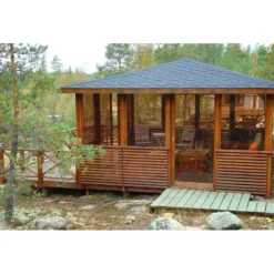 Terassielementti Aitakehys suora T03 vihreä