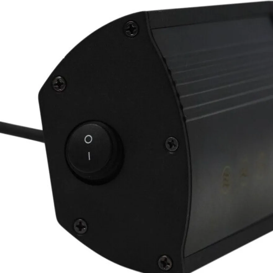 Terassilämmitin HEAT1 Eco Pro-line, 650-2000W, kaukosäädin, musta