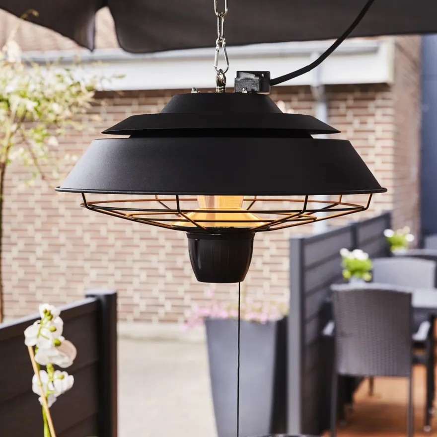 Terassilämmitin Hortus, ripustettava, 1500W, HA, musta