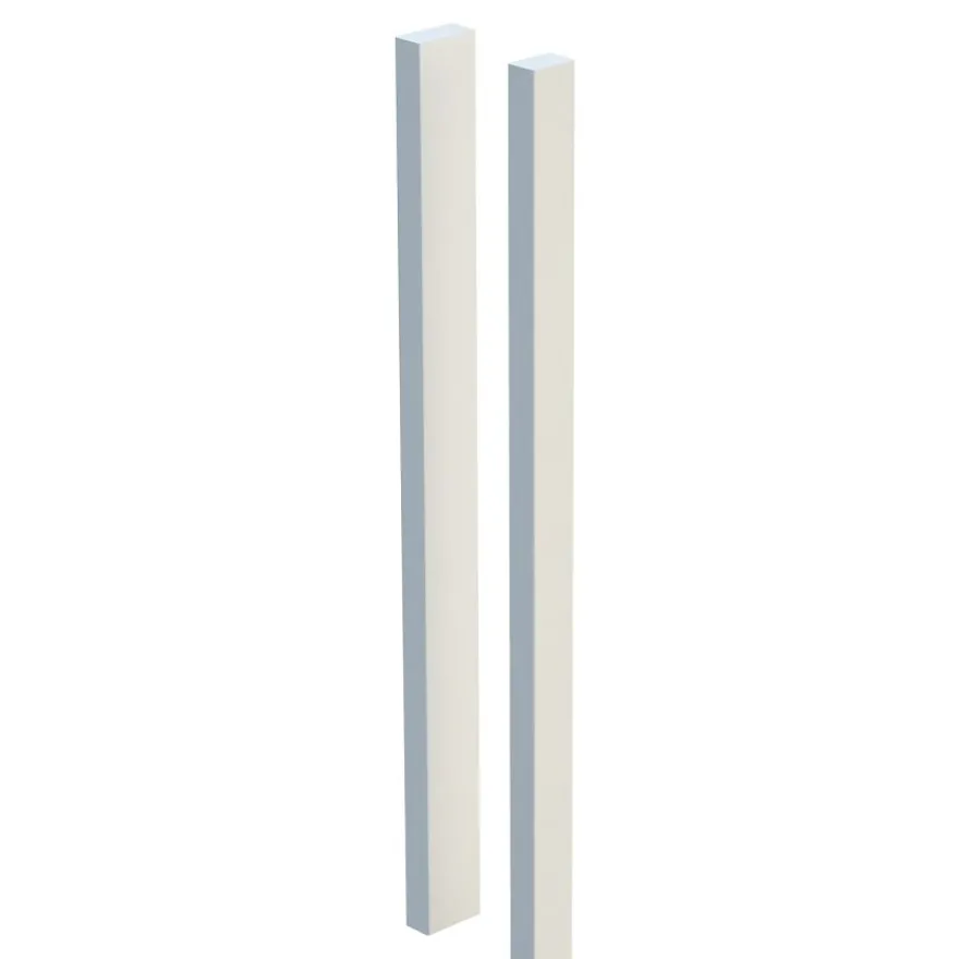 Terassin aitatolppa Palmako, 45x70x1200mm, valkoinen, 5kpl/pkt