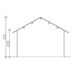 Terassin katos Skan Holz Bern kesämökeille, 12.1m²