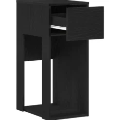 Tietokonetorniteline laatikolla musta 30x44x74 cm (58732)