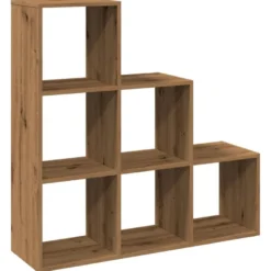 Tilanjakaja 3 tasoa artesaani tammi 99x29x99 cm tekninen puu (57966)