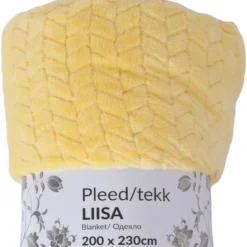 Torkkupeitto Home4You LIISA XL 200x230 cm, keltainen, beige