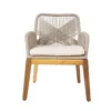 Tuoli Home4You Florida 66,5x57,5x83, akaasia, beige