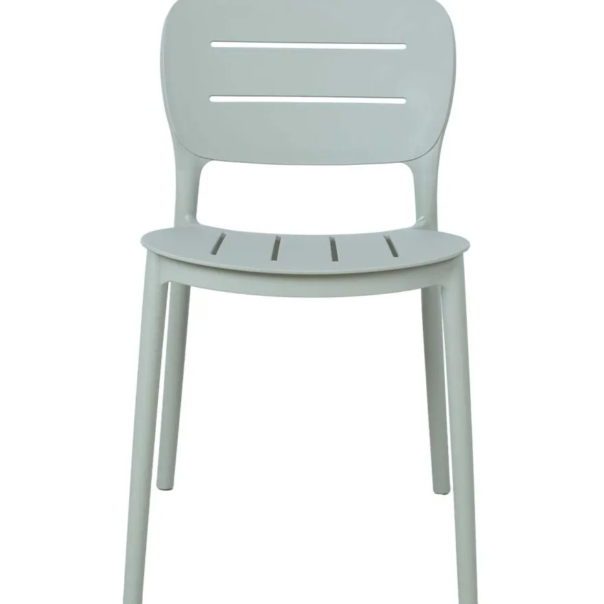 Tuoli Home4You MANGO 42,5x53,5xK79 cm, vihertävänharmaa muovi