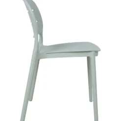 Tuoli Home4You MANGO 42,5x53,5xK79 cm, vihertävänharmaa muovi