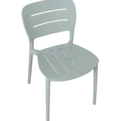 Tuoli Home4You MANGO 42,5x53,5xK79 cm, vihertävänharmaa muovi
