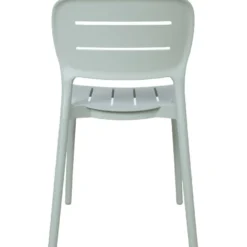 Tuoli Home4You MANGO 42,5x53,5xK79 cm, vihertävänharmaa muovi