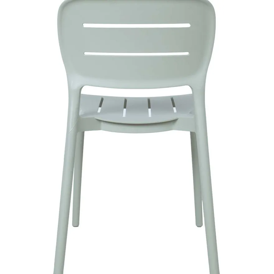 Tuoli Home4You MANGO 42,5x53,5xK79 cm, vihertävänharmaa muovi