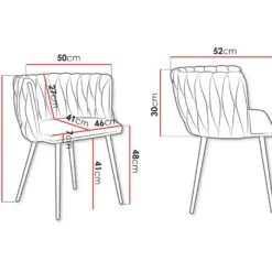 Tuoli Nomla MUZ/DC/1142/BK, 2kpl