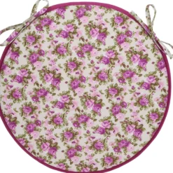 Tuolin pehmuste Home4You LONETA NEW Ø39 cm, violetti ruusu