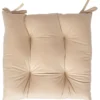 Tuolin pehmuste sametti Home4You NEW 40x40 cm, vaaleanbeige