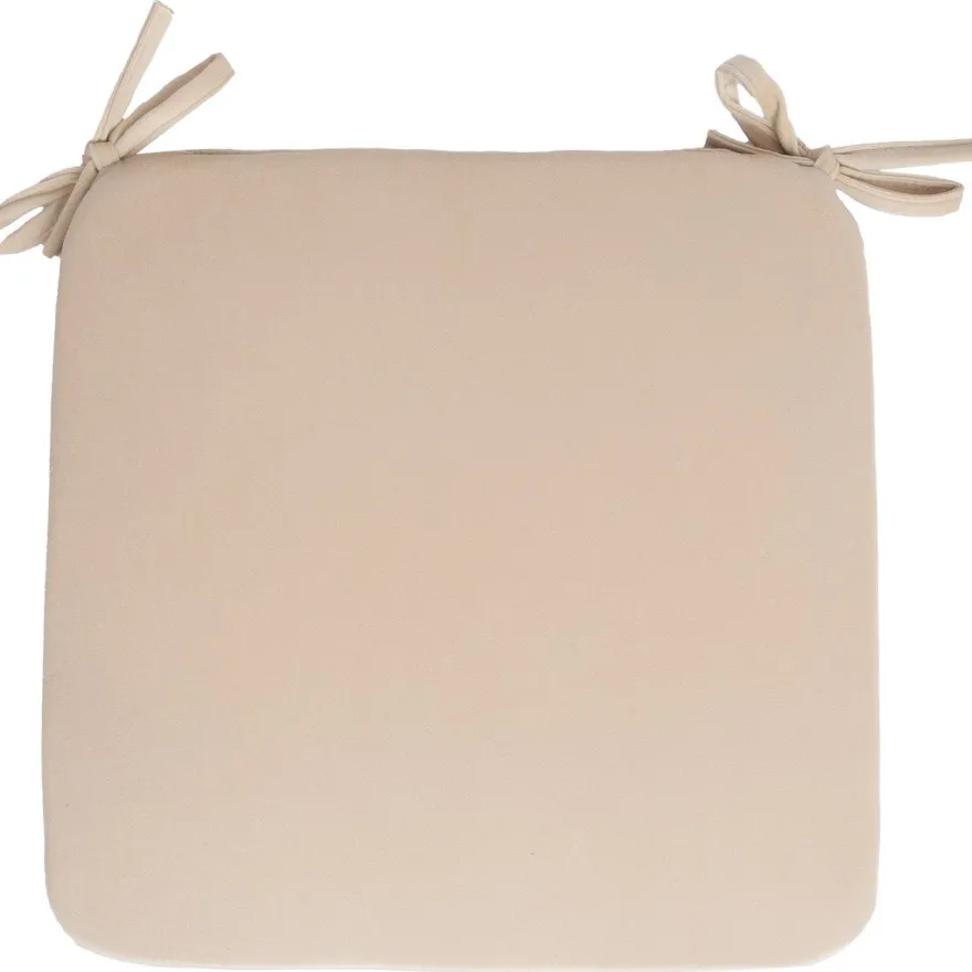 Tuolin pehmuste sametti Home4You NEW 39x39xK2,5 cm, vaaleanbeige