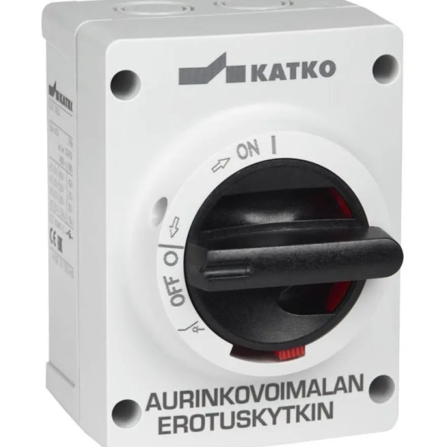 Turvakytkin vääntimellä Katko IsoSafe KUM 322 3X32A 400V 15kW aurinkovoimaloille