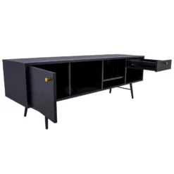 TV-taso Home4You Luxemburg 150x40x50cm, musta