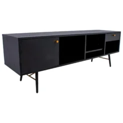 TV-taso Home4You Luxemburg 150x40x50cm, musta