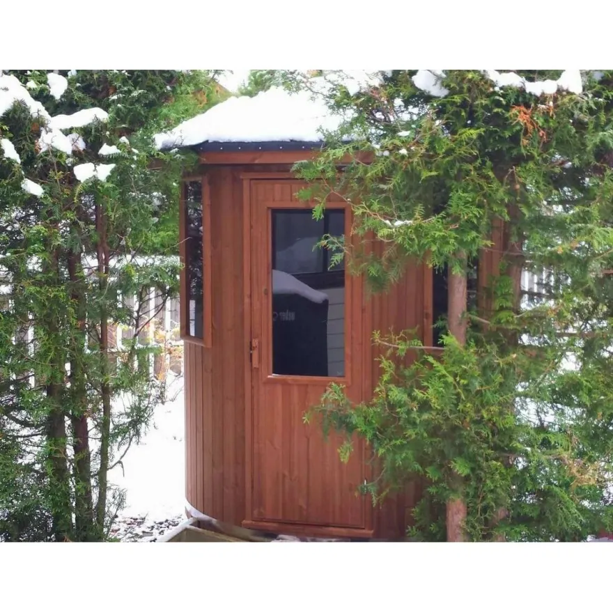Tynnyrisauna SpaDealers pystymalli Ø180cm lämpöpuu