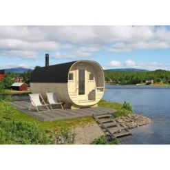 Tynnyrisauna Tene Ruka 13.6m², valmiiksi rakennettu
