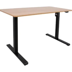 Työpöytä Home4You ERGO OPTIMAL 1-moottorilla 140x70 cm, hikkoripuu, ruskea
