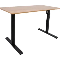Työpöytä Home4You ERGO OPTIMAL 1-moottorilla 140x70 cm, hikkoripuu, ruskea