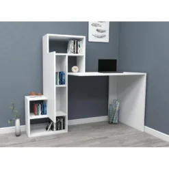 Työpöytä Linento Furniture Irmak, valkoinen