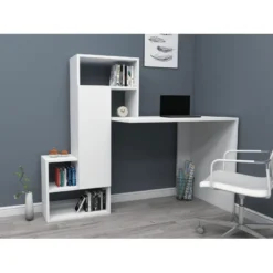 Työpöytä Linento Furniture Irmak, valkoinen
