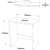 Työpöytä Linento Furniture LE1, marmori, beige