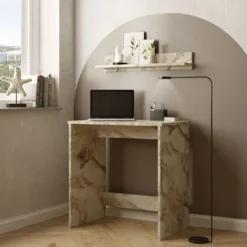 Työpöytä Linento Furniture LE1, marmori, beige