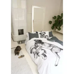 Tyynyliina Finlayson Selviytyjät, 50x60cm, mustavalkoinen